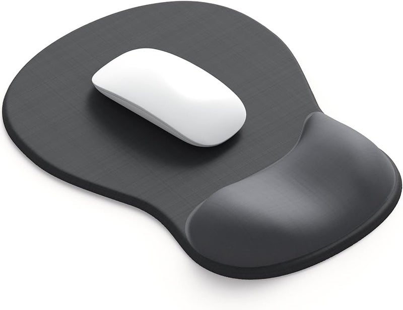 DemonChest ErgoComfort Gel Wrist Rest Mouse Pad-Ergonomic Office Mousepad with Wrist Support-Non-Slip, Design Desk Accessories Mat for Home&Game Decor (04Graphite Glide) - Image 1